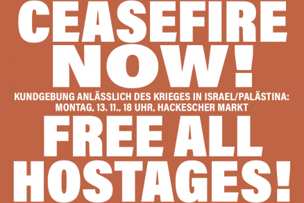 Ceasefire now - free all hostages Ceasefire now - free all hostages