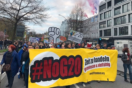 Protest gegen den G20-Gipfel in Hamburg am 7. und 8. Juli 2017 Protest gegen den G20-Gipfel in Hamburg am 7. und 8. Juli 2017